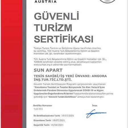 شقة فندقية Sun Apartment Marmaris
